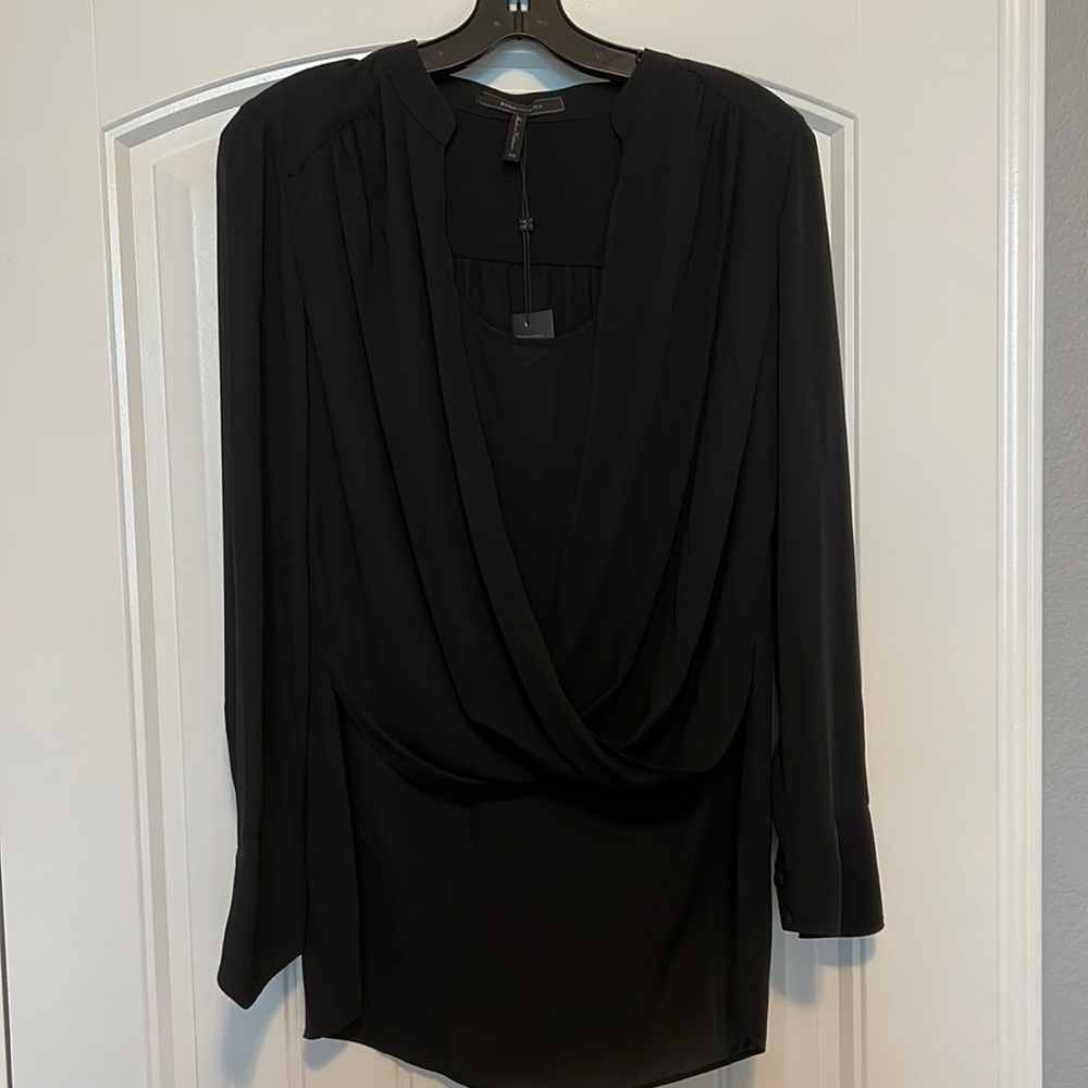 BCBG Maxazria Wrap Blouse